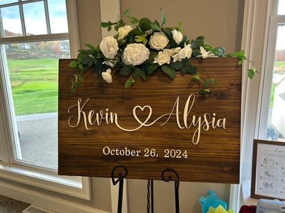 Wedding sign