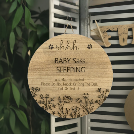 Baby Sleeping Sign